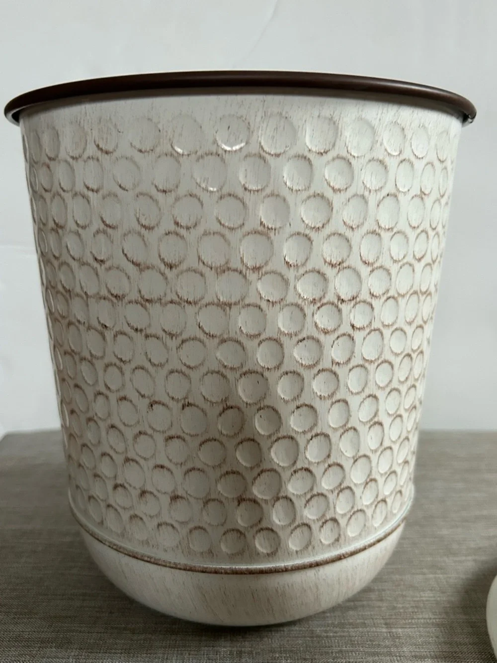 Better Homes And Gardens Antiqued White Galvanized Ice Bucket & Oval Tub - Picture 9 of 12